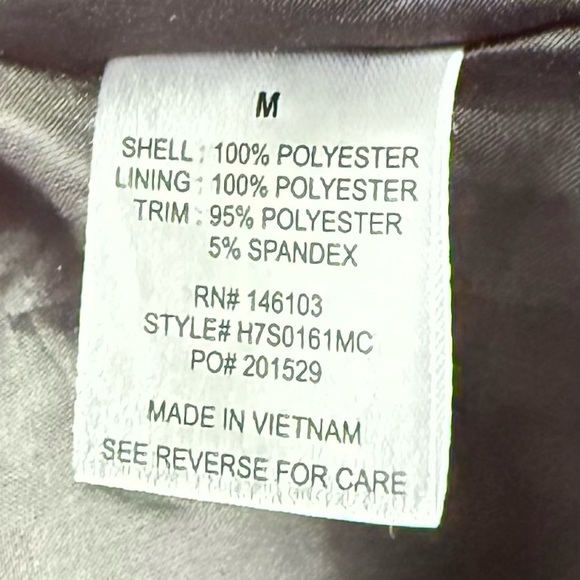 Hippie Rose Black Satin Floral Bomber Jacket Size M Festival Wear EUC - Picture 4 of 4